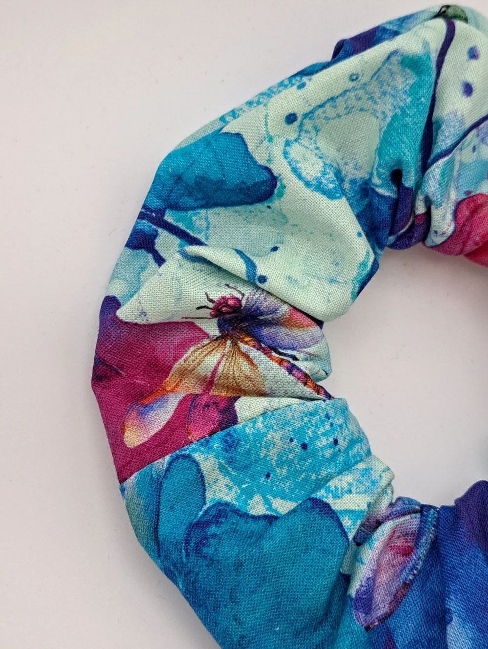 Floral Multicolor Cotton Scrunchie Hair Tie Women Accessories